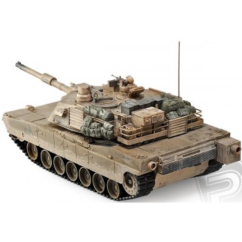 M1A2 Abrams 1:16 RC tank 2.4GHz, patinovaný